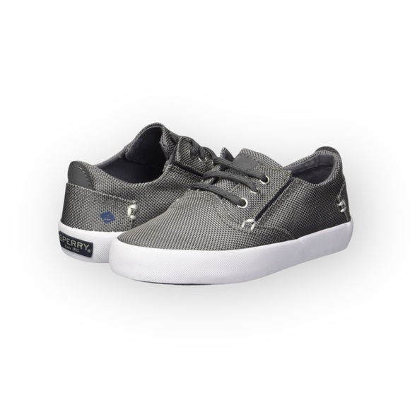 Sperry Top-Sider ™ ® ✌︎︎  Bodie Jr Boat Shoe Slip On Sneaker ✌︎︎ Grey Boy’s 8.5 - Picture 2 of 16